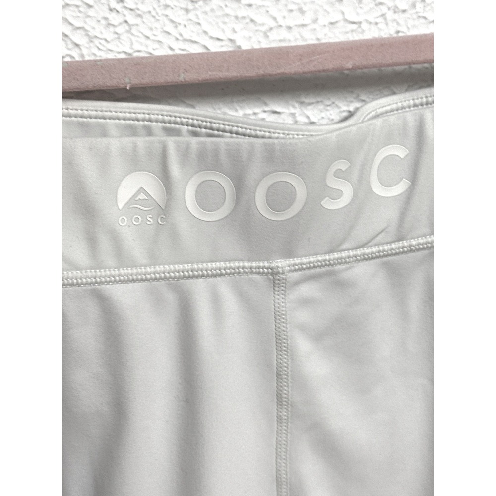 OOSC Rainbow Road Leggings White Rainbow Chevron Ski Base Layer Gym Yoga Womens - Picture 10 of 12